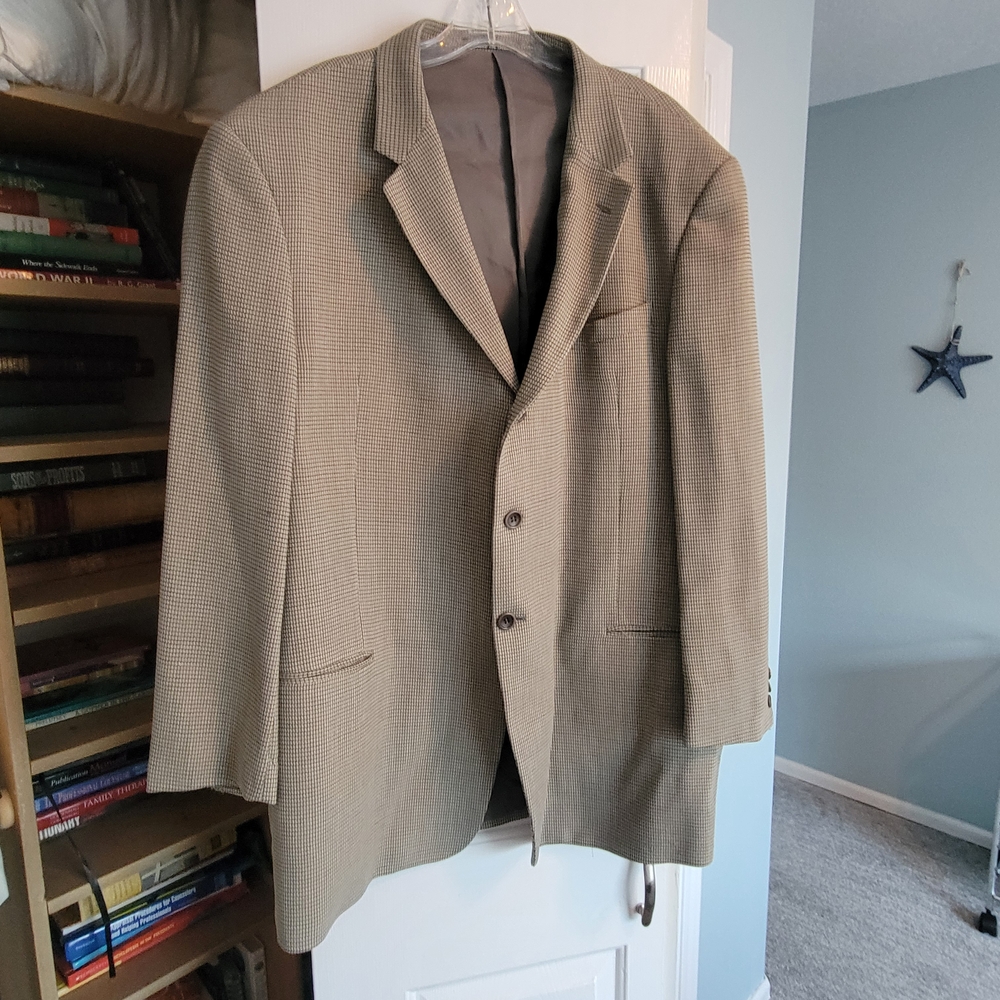 Armani Collezioni Beige Patterned Blazer